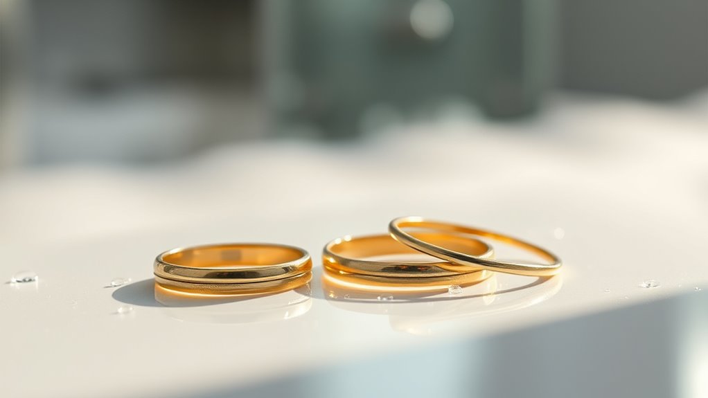 water damages gold plating