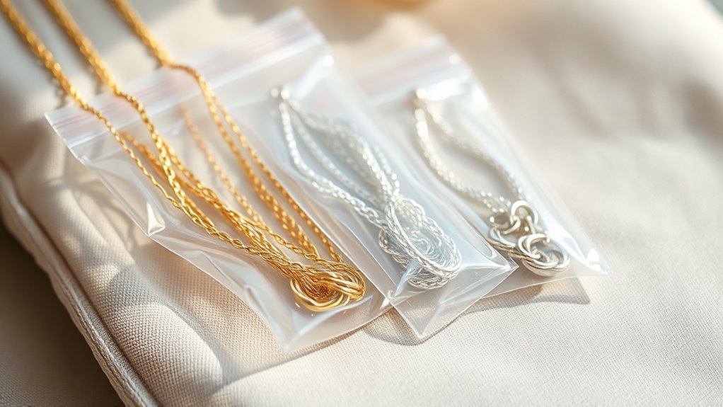 ziplock bags prevent tangles