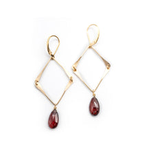 Load image into Gallery viewer, Garnet Kite Earrings
