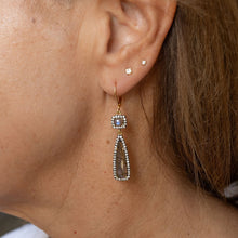 Load image into Gallery viewer, Labradorite Pave Earrings
