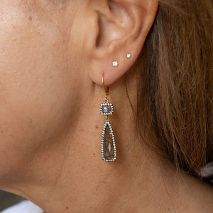 Labradorite Pave Earrings