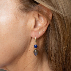 Lapis and Labradorite Earring