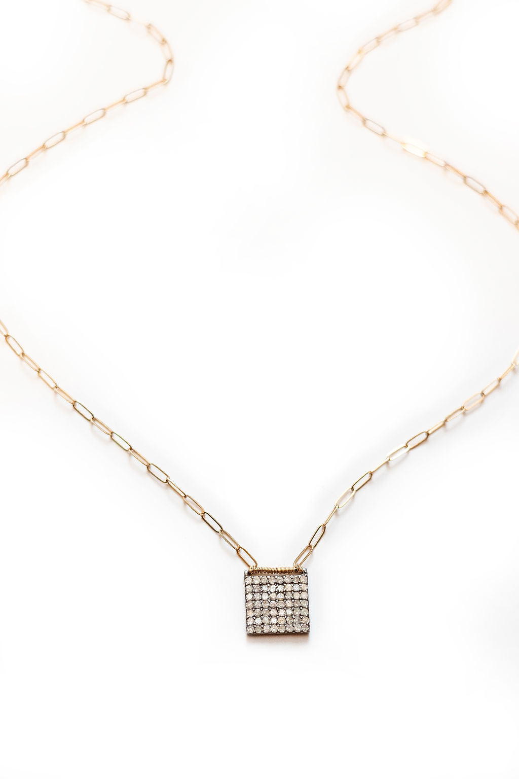 Diamond Square Necklace