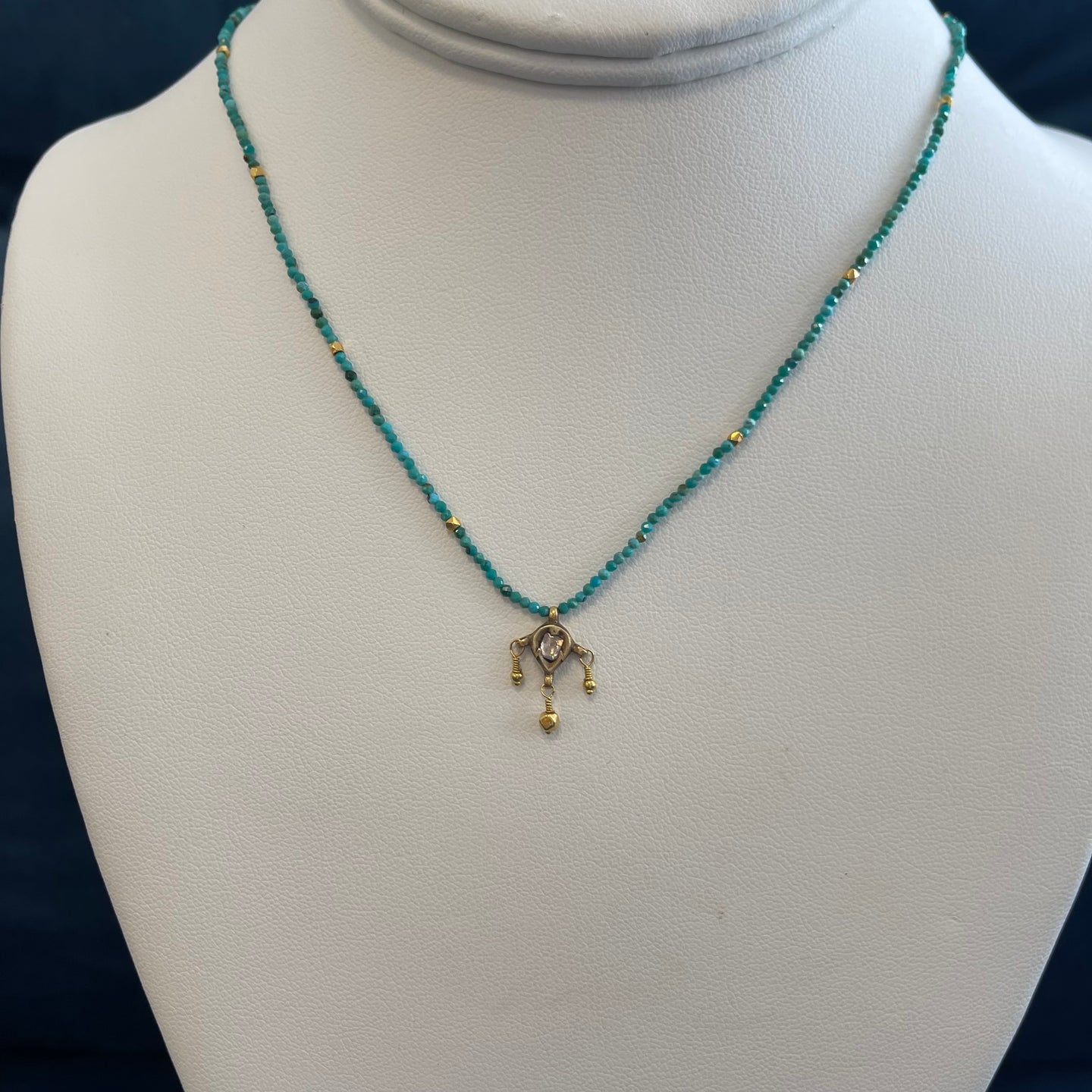 Turquoise Diamond Necklace