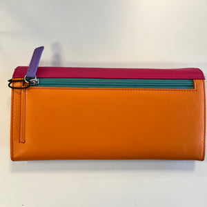 Multi Rosemary Wallet Flap Closure