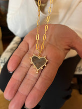 Load image into Gallery viewer, Labradorite Heart Necklace
