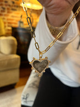 Load image into Gallery viewer, Labradorite Heart Necklace
