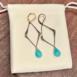 Amazonite Kite Earrings