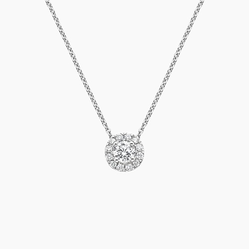 Diamond Halo Necklace