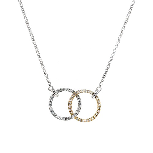 Unity Necklace with Bezel Diamond