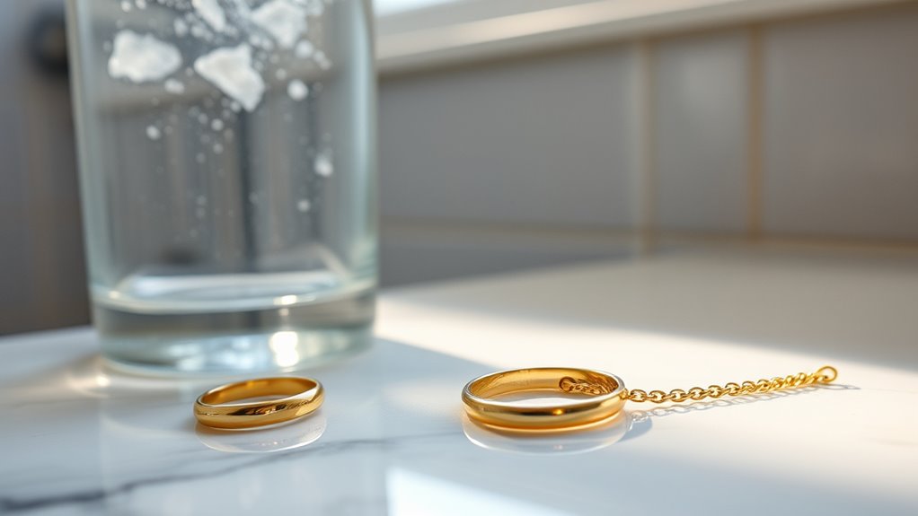 avoid showering with jewelry