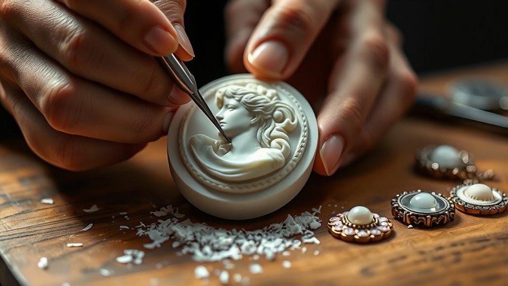 carving layered gemstone profiles