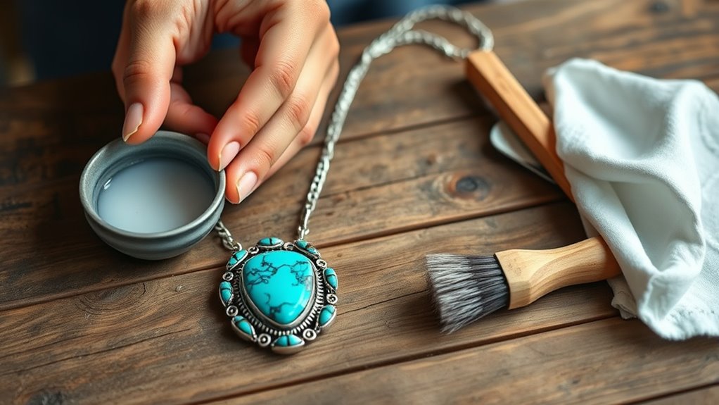 cleaning turquoise jewelry properly