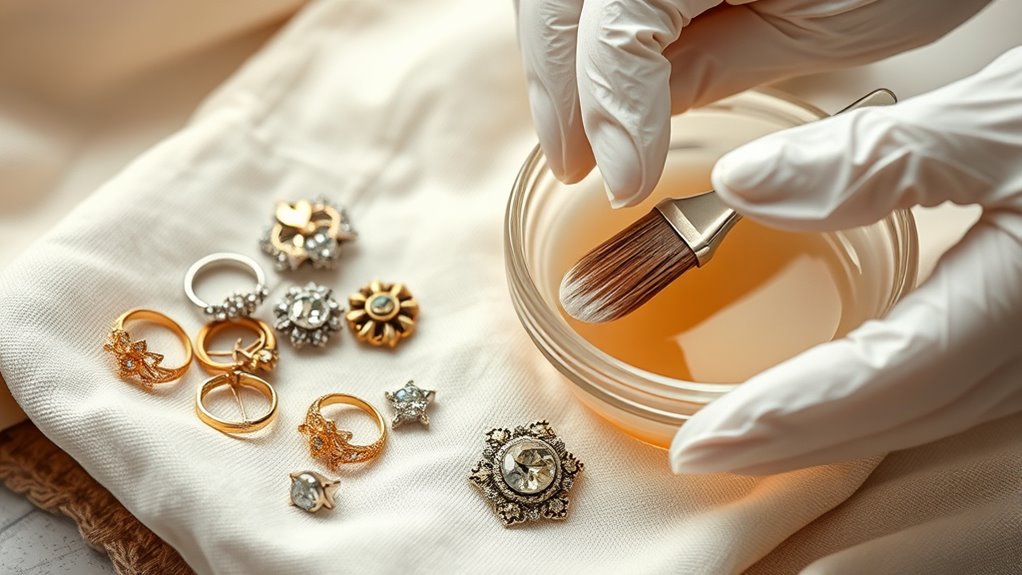 cleaning vintage jewelry step by step