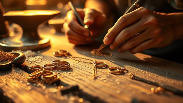 create gold jewelry step by step