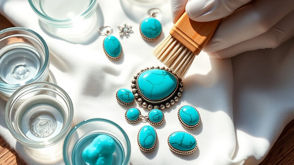 gentle turquoise jewelry cleaning