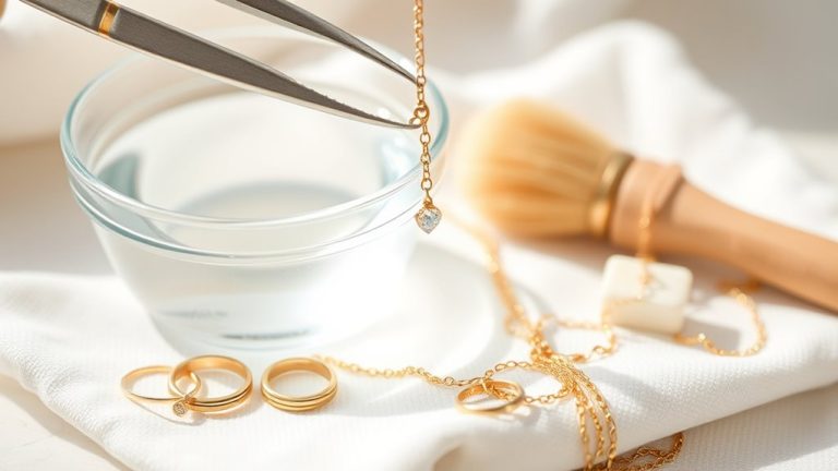 gold jewelry cleaning steps