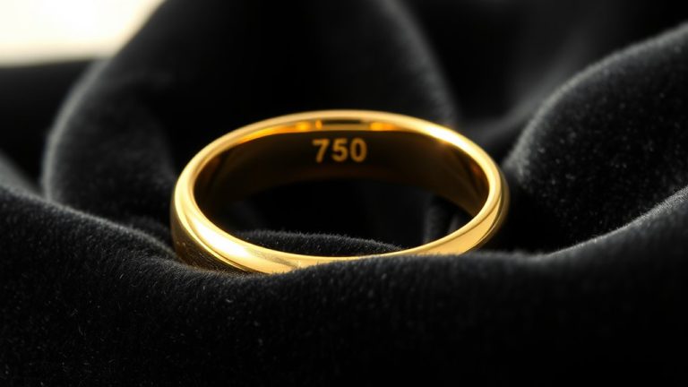 gold purity indicator 750