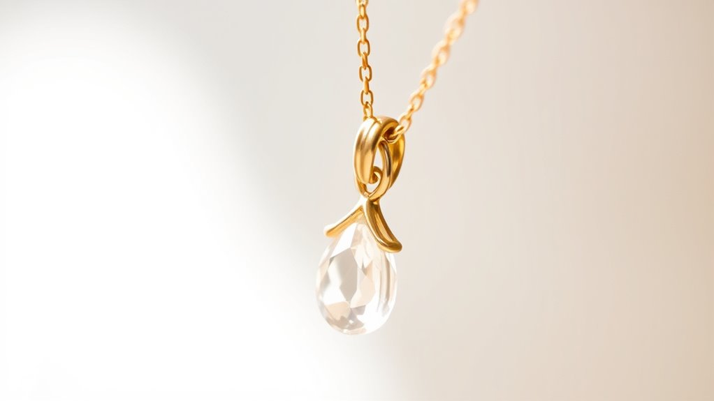 jewelry pendant support mechanism