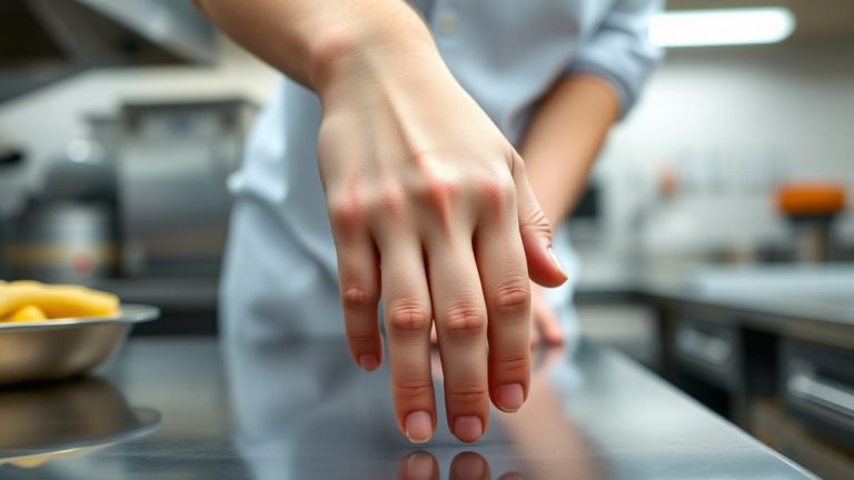 minimal jewelry permitted during food handling