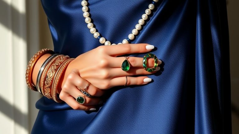 navy dress jewelry matches