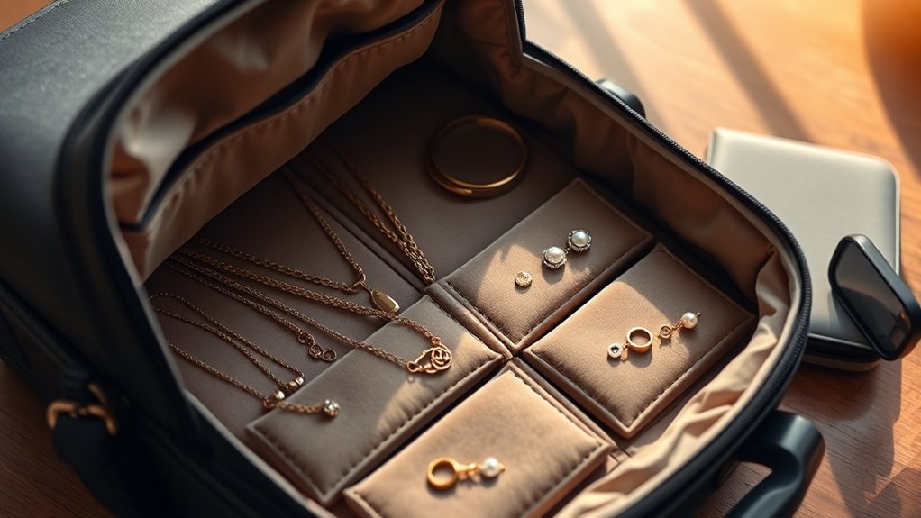 packing jewelry securely safely