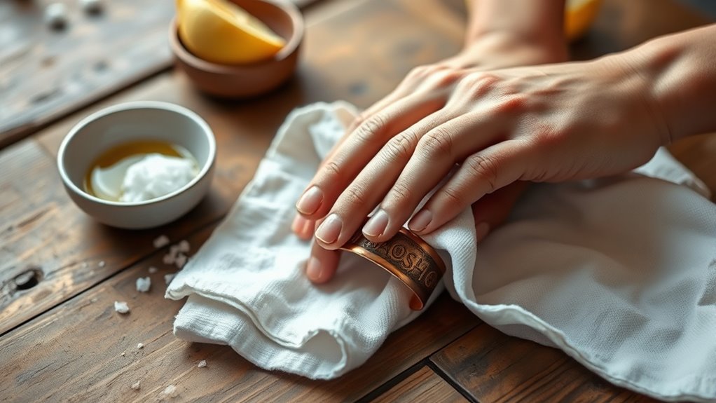 polish copper jewelry easily