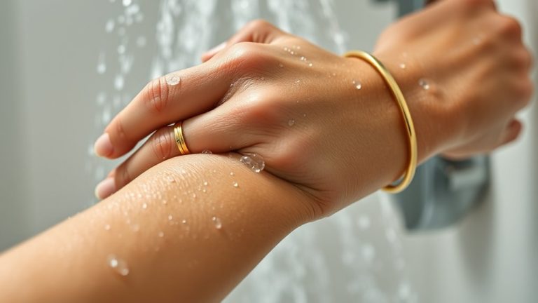 remove jewelry before showering