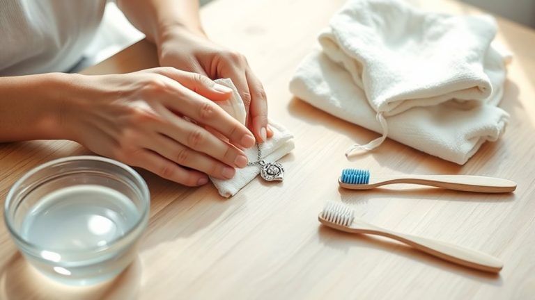 sterling jewelry cleaning steps