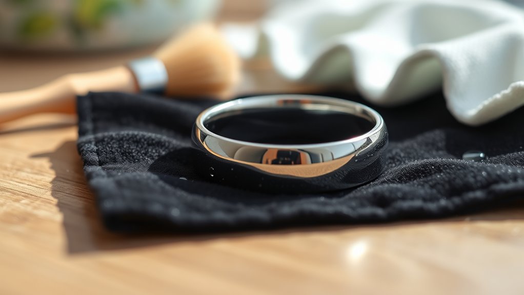 titanium jewelry maintains shine