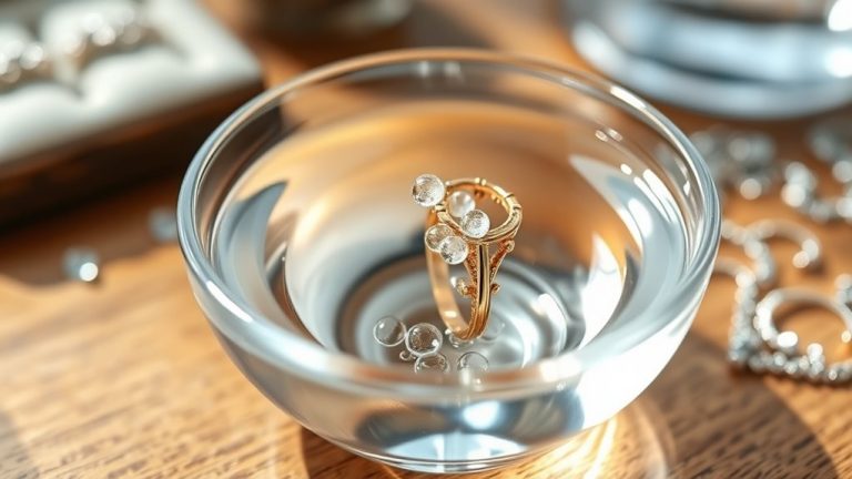 using alcohol to clean jewelry