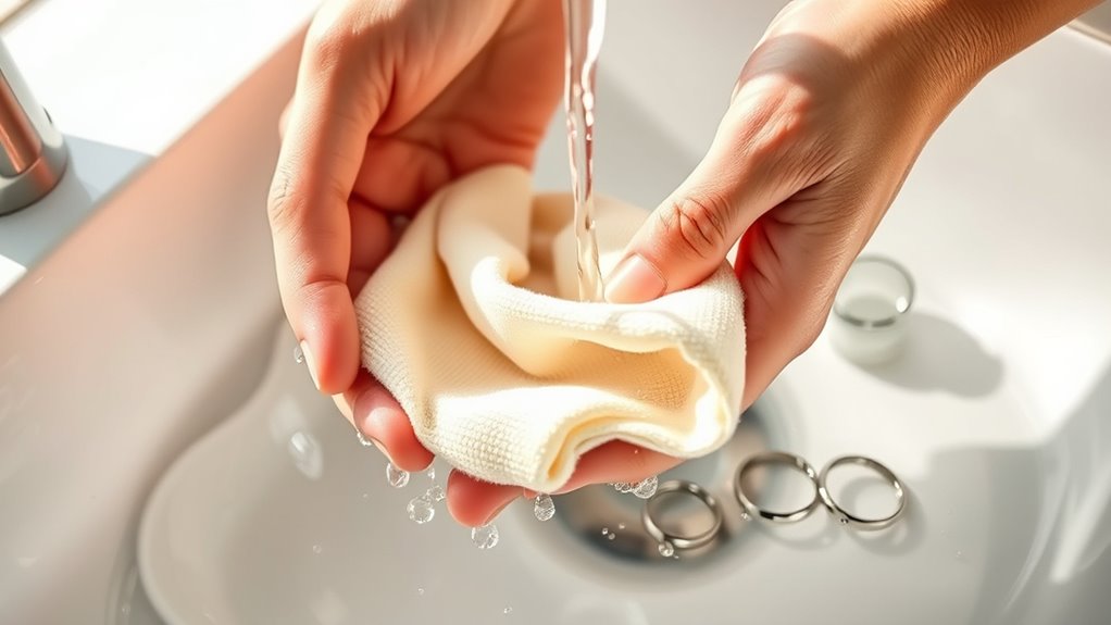 wash cloths gently regularly