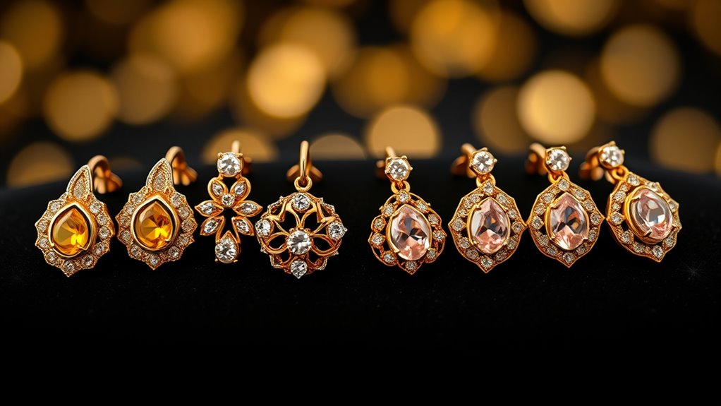 best gold earrings karat