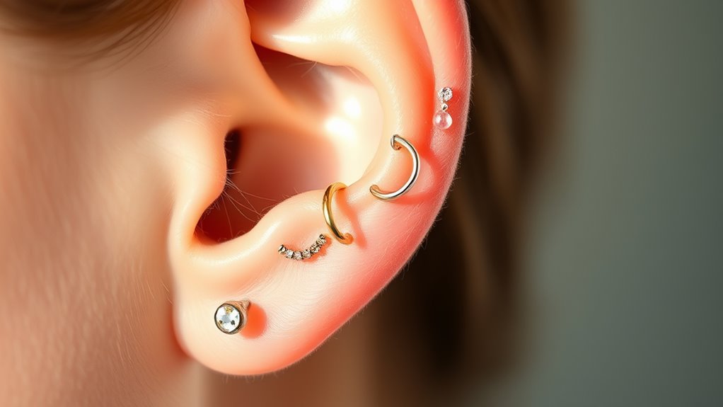 cartilage earrings for sensitivity