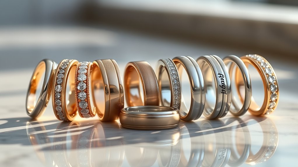 durable shiny ring materials