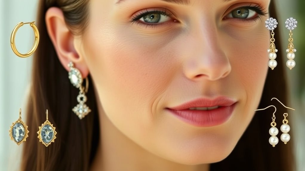 earrings for oval faces