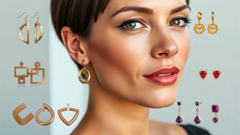 earrings for short hair