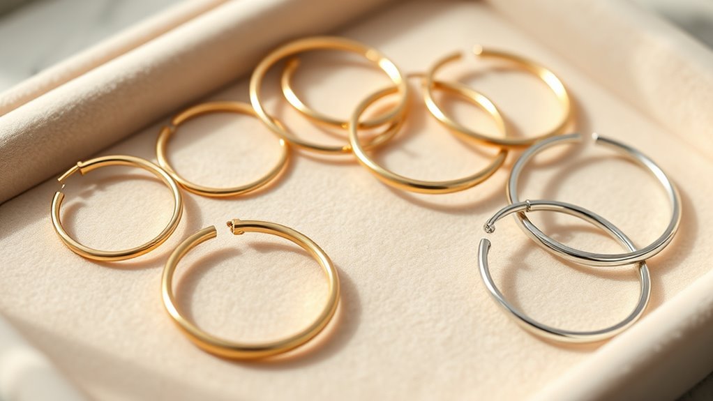 everyday hoop earrings selection