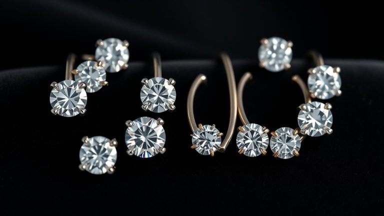lab grown diamond earrings