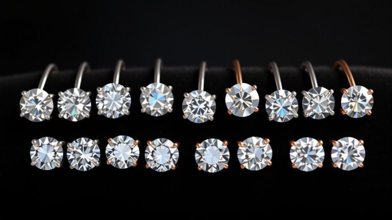 lab grown diamond earrings