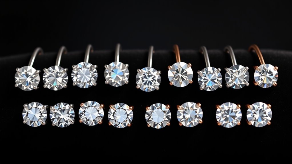 lab grown diamond earrings