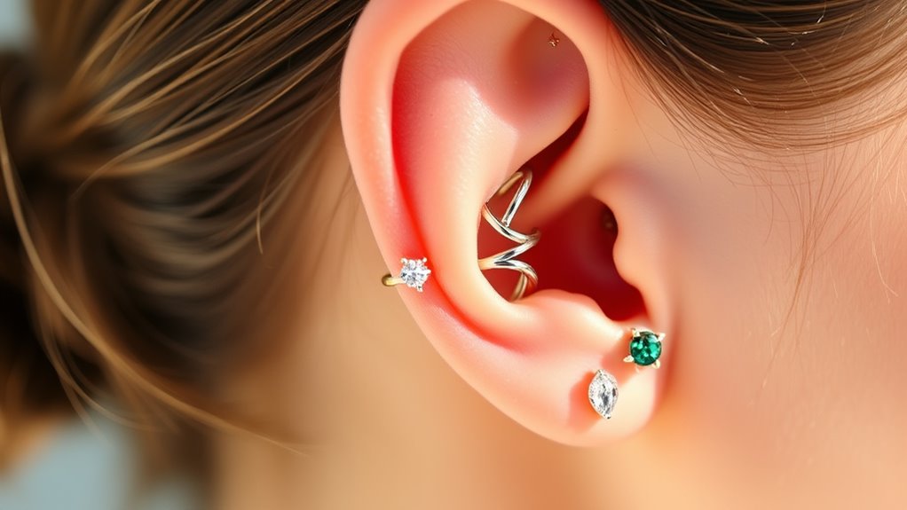 stylish cartilage piercing earrings
