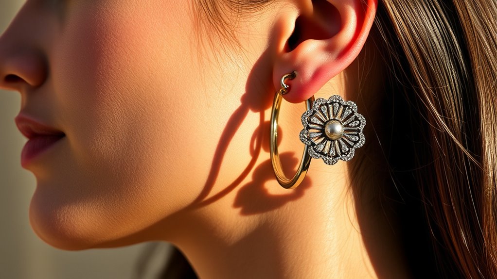 stylish earrings for earlobes