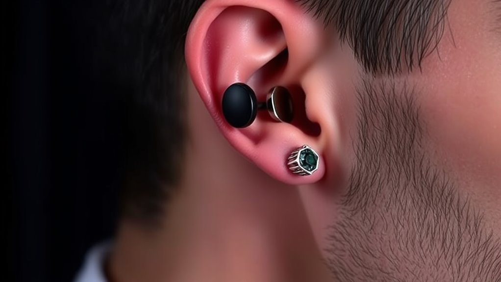 stylish men s stud earrings