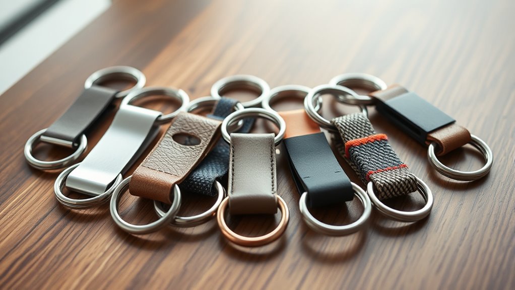 stylish organized key rings