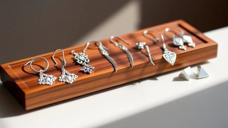 stylish silver earrings selection