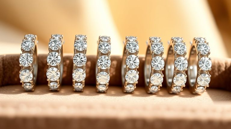 top diamond hoop earrings