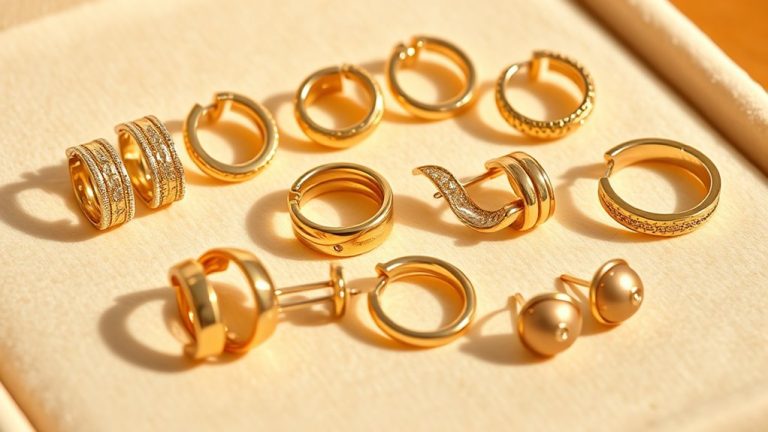 top gold huggie earrings