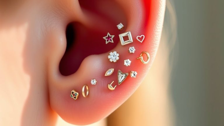 trendy tragus earrings selection